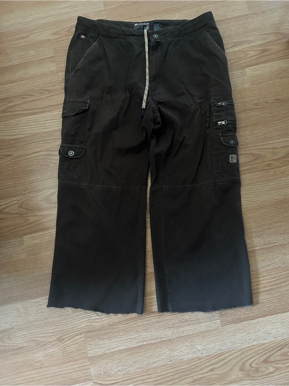 Point Zero Men's Brown Cargo Pants with Multi-Pocket Utility